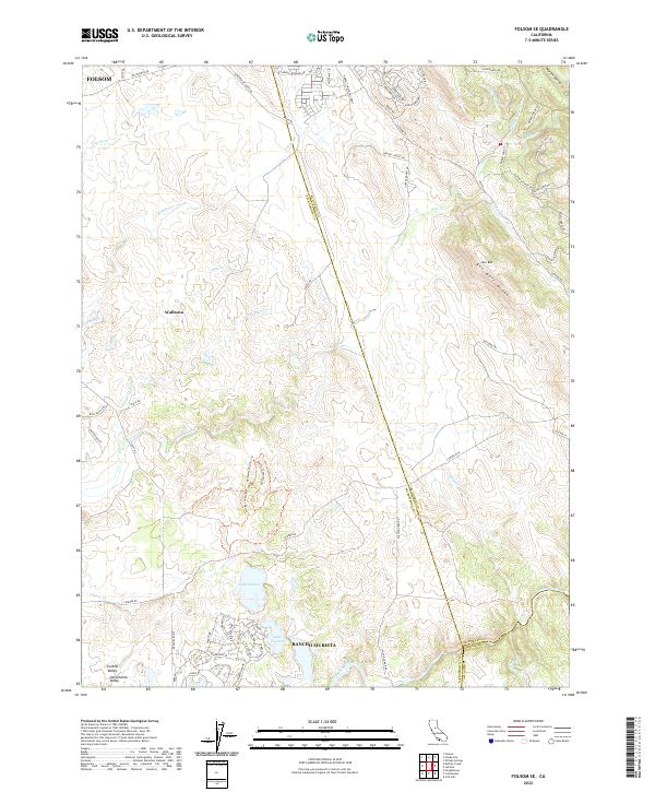 Folsom SE 2022 topographic map thumbnail