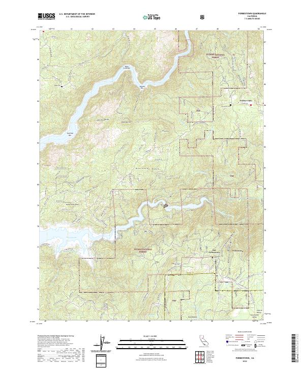 Forbestown 2022 topographic map thumbnail