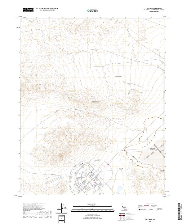 Fort Irwin topographic map thumbnail