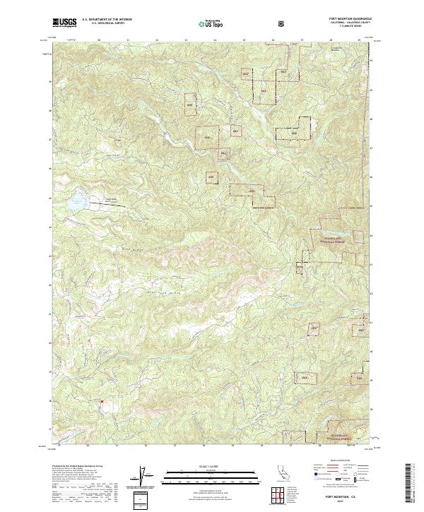 Fort Mountain 2021 topographic map thumbnail