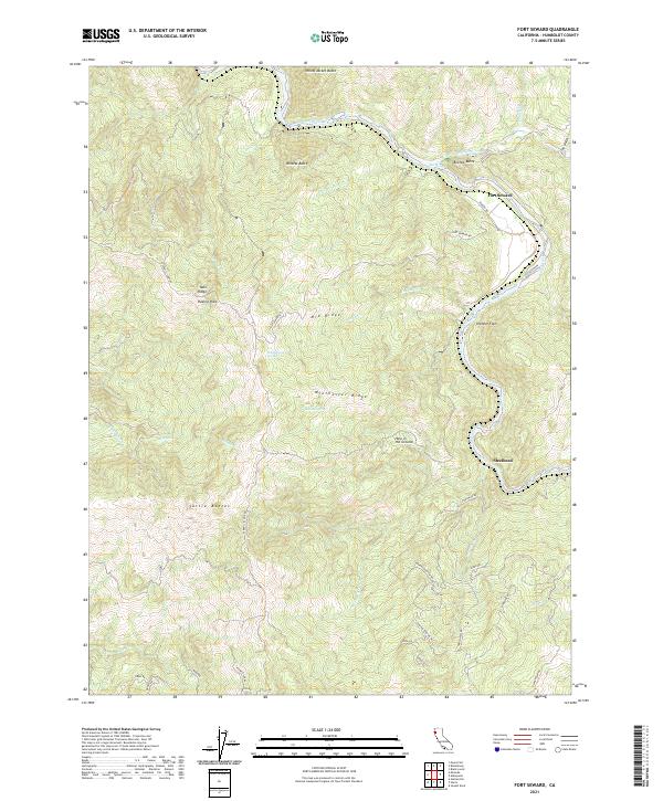 Fort Seward topographic map thumbnail