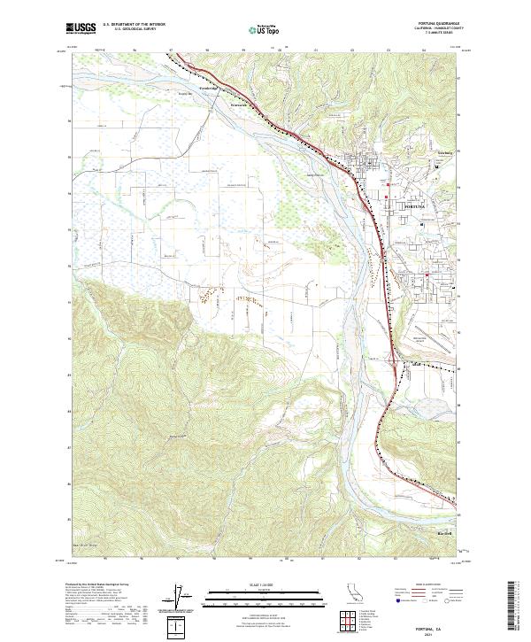 Fortuna 2021 topographic map thumbnail