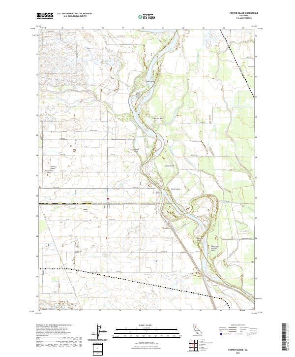 Foster Island 2021 topographic map thumbnail