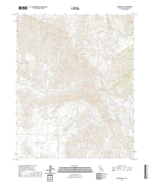 Frazier Valley 2021 topographic map thumbnail