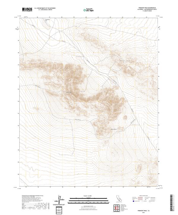 Fremont Peak topographic map thumbnail