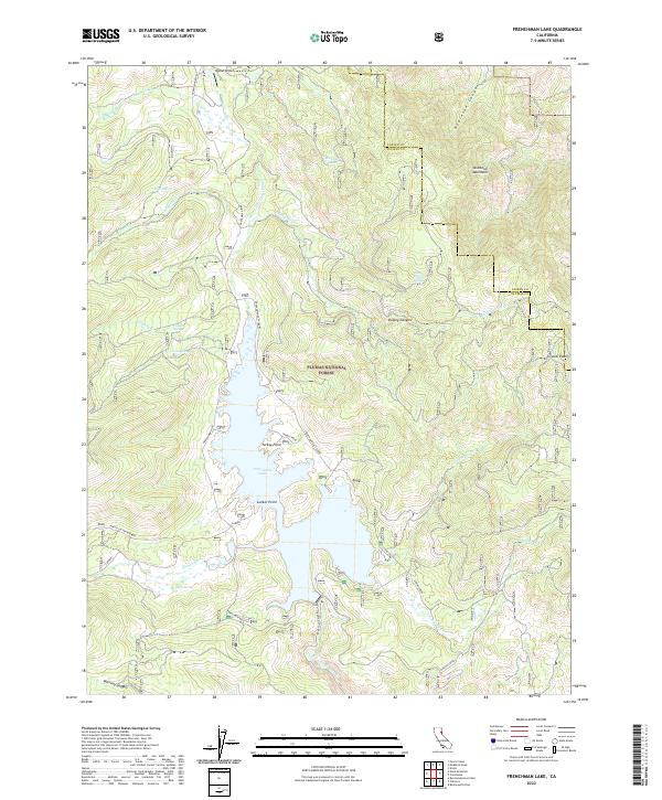 Frenchman Lake topographic map thumbnail