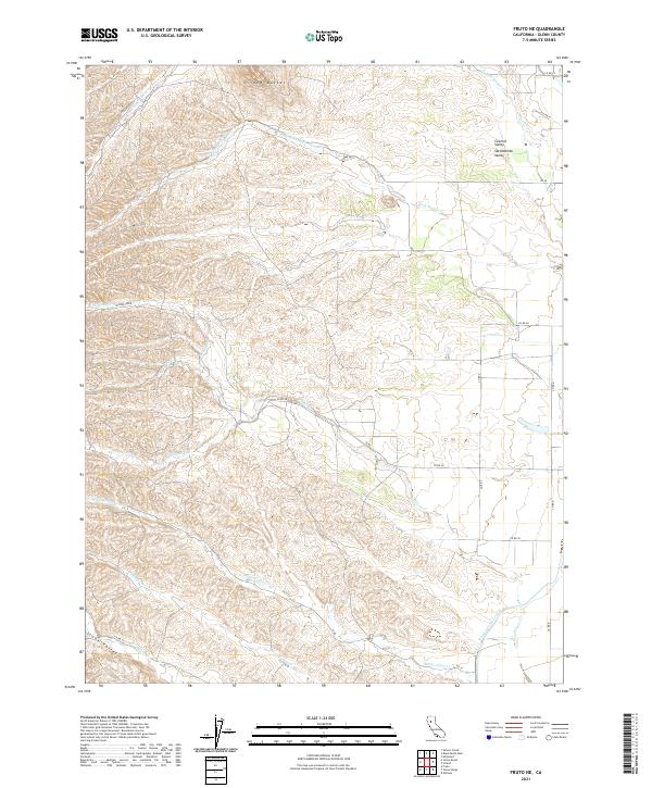 Fruto NE topographic map thumbnail