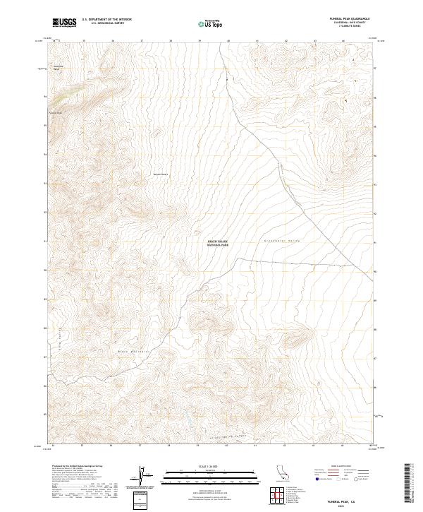 Funeral Peak 2021 topographic map thumbnail