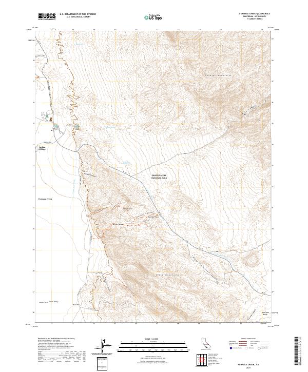 Furnace Creek topographic map thumbnail