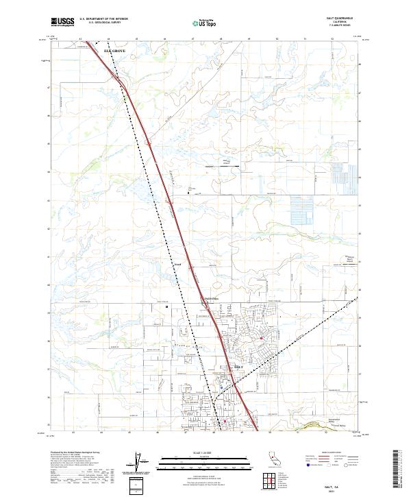 Galt 2021 topographic map thumbnail