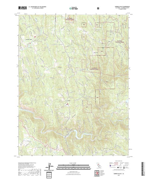 Garden Valley 2021 topographic map thumbnail