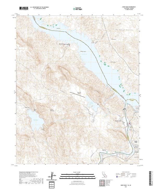 Gene Wash 2021 topographic map thumbnail