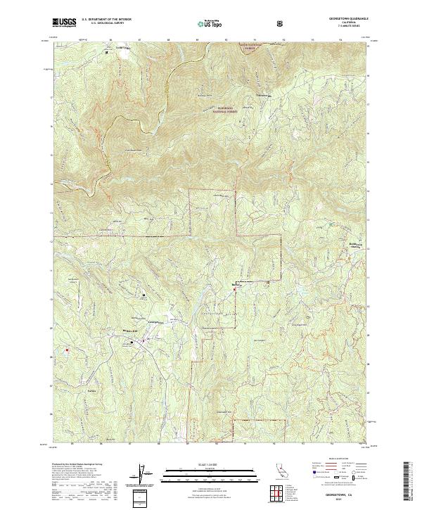 Georgetown 2021 topographic map thumbnail