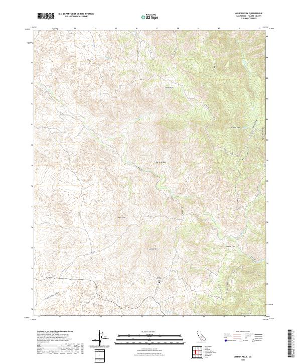 Gibbon Peak topographic map thumbnail