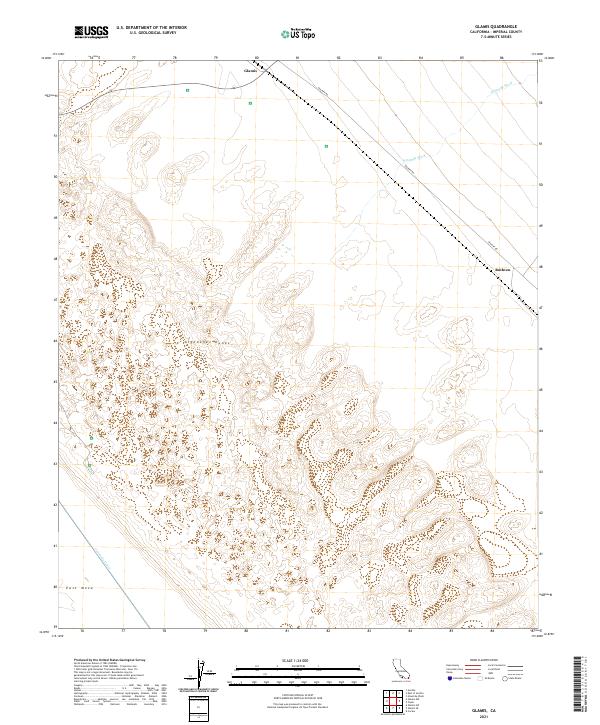 Glamis 2021 topographic map thumbnail