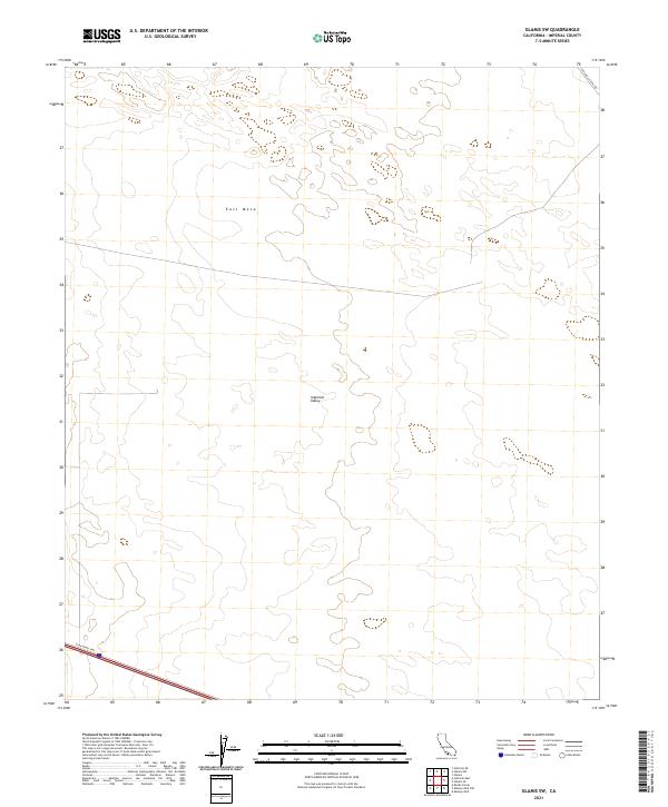 Glamis SW 2021 topographic map thumbnail