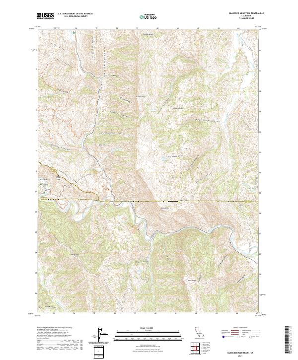 Glascock Mountain 2021 topographic map thumbnail