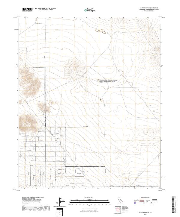 Goat Mountain 2021 topographic map thumbnail
