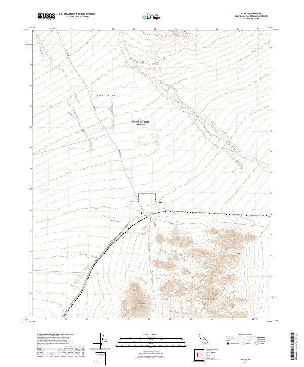 Goffs topographic map thumbnail