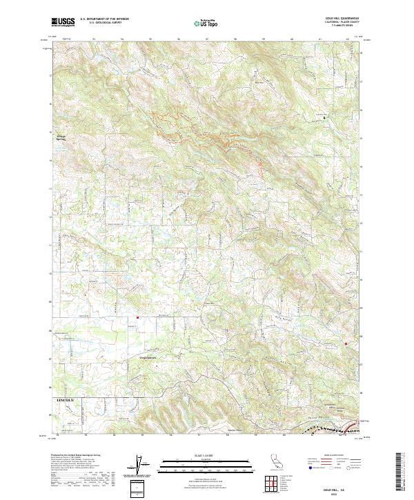Gold Hill topographic map thumbnail
