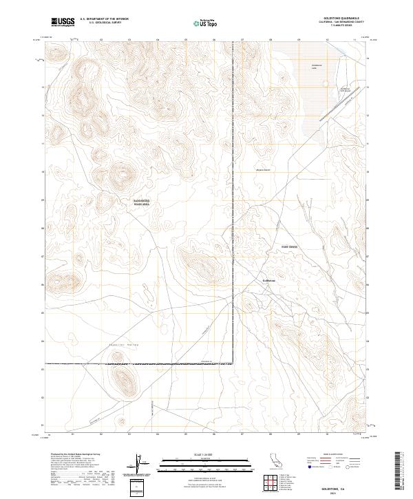 Goldstone 2021 topographic map thumbnail