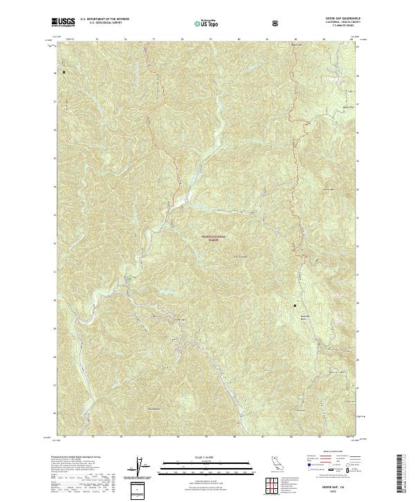 Goose Gap 2022 topographic map thumbnail