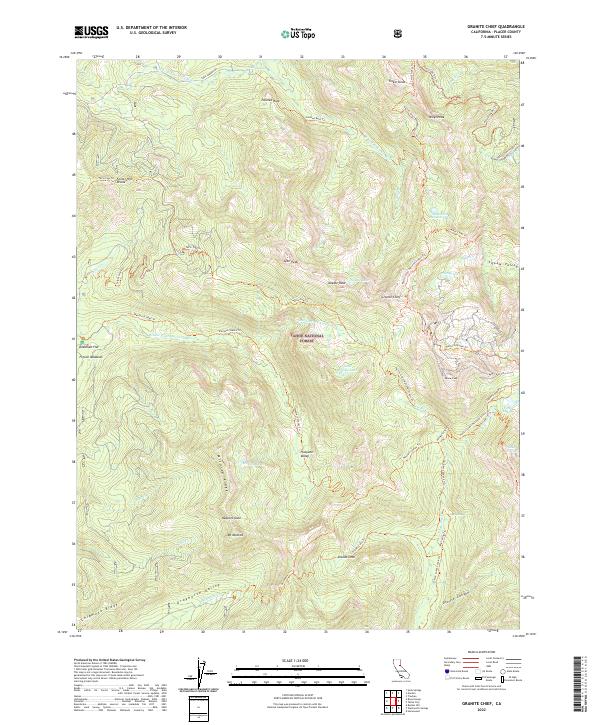 Granite Chief 2022 topographic map thumbnail
