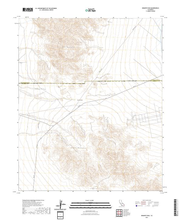 Granite Pass topographic map thumbnail