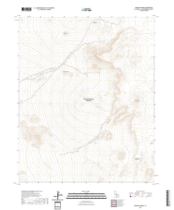 Granite Spring 2021 topographic map thumbnail