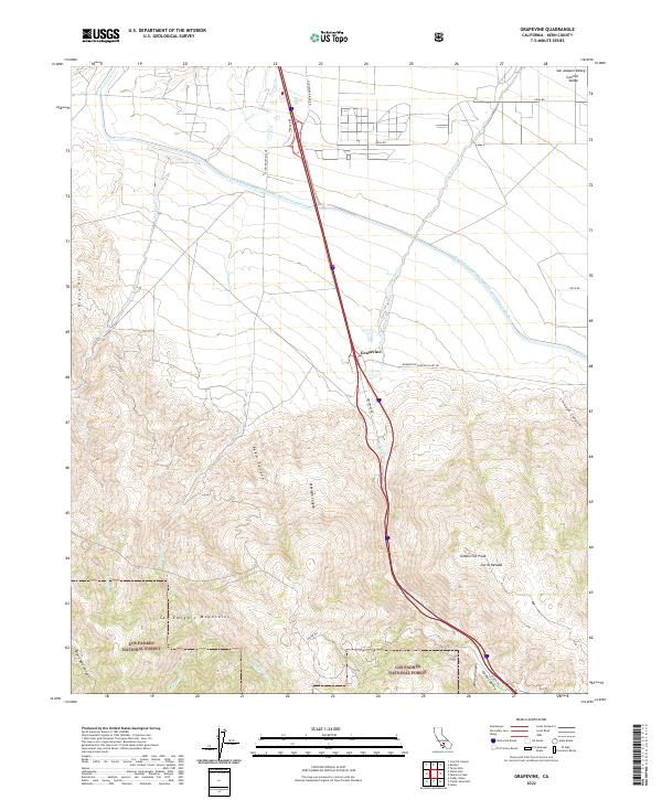 Grapevine 2022 topographic map thumbnail