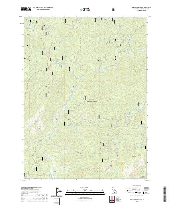 Grasshopper Ridge 2022 topographic map thumbnail