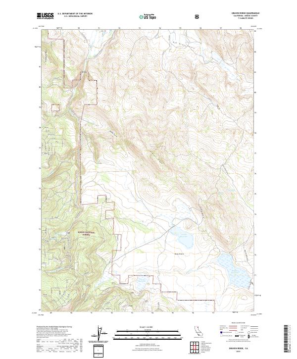 Graven Ridge topographic map thumbnail