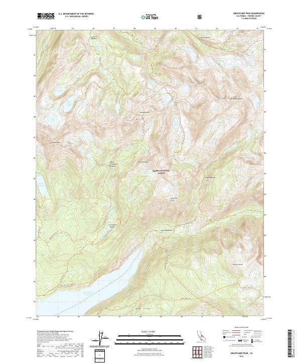 Graveyard Peak 2021 topographic map thumbnail