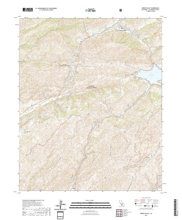 Green Valley topographic map thumbnail
