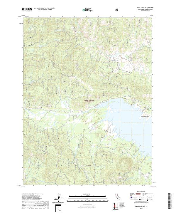 Grizzly Valley topographic map thumbnail