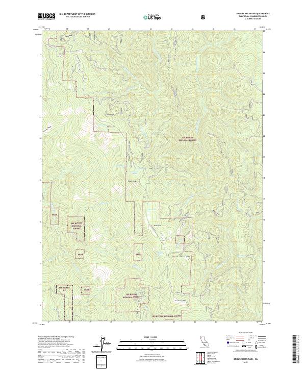 Grouse Mountain 2021 topographic map thumbnail