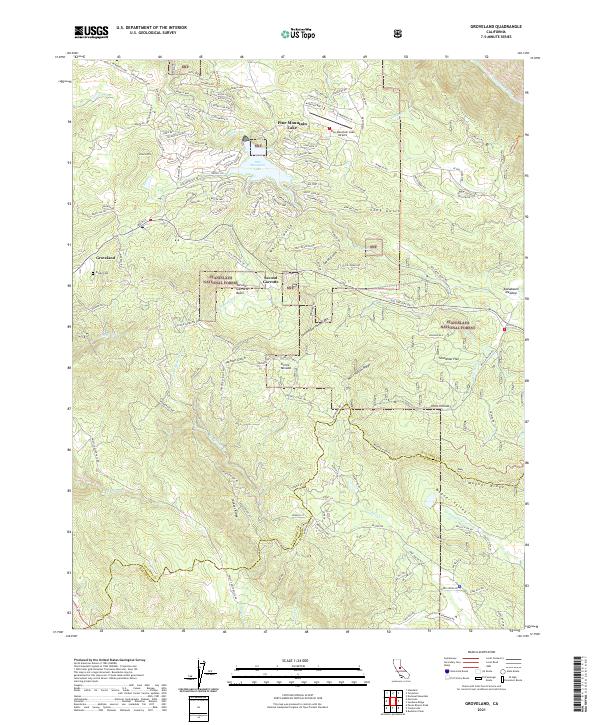Groveland topographic map thumbnail