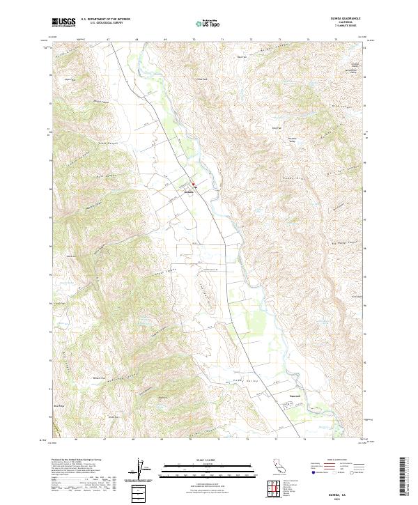 Guinda topographic map thumbnail
