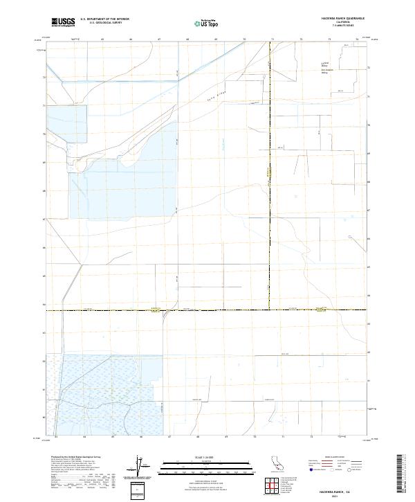 Hacienda Ranch topographic map thumbnail