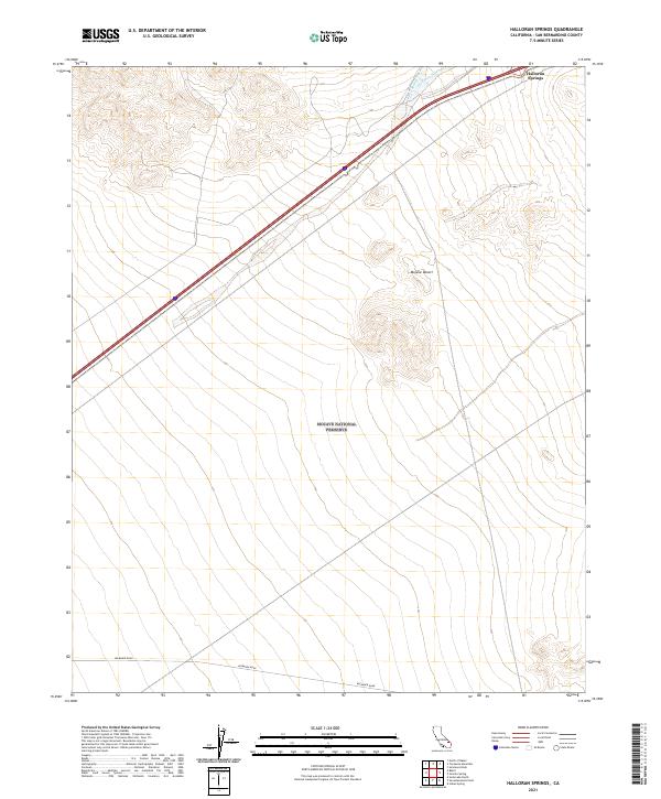 Halloran Springs topographic map thumbnail
