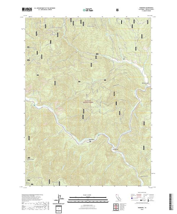 Hamburg topographic map thumbnail