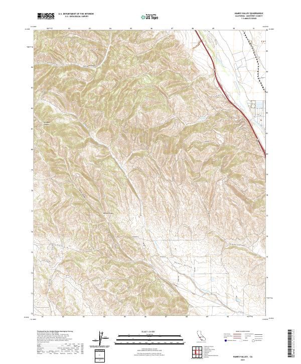 Hames Valley 2021 topographic map thumbnail