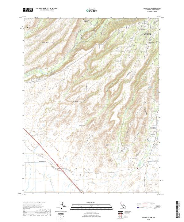 Hamlin Canyon topographic map thumbnail