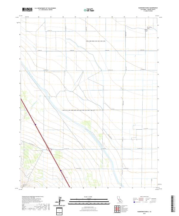 Hammonds Ranch 2021 topographic map thumbnail