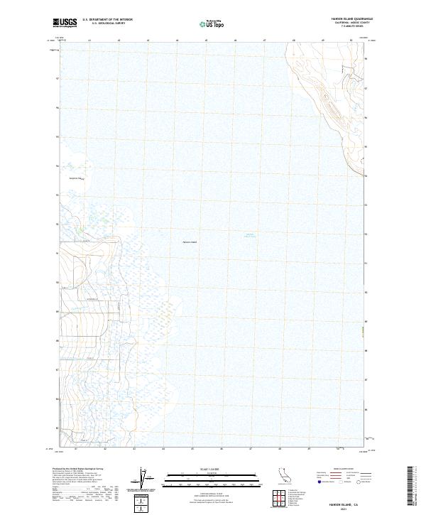 Hansen Island topographic map thumbnail