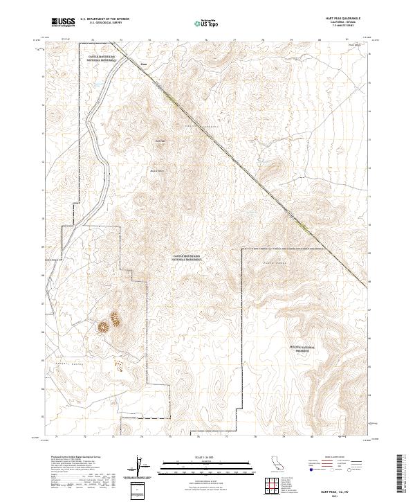 Hart Peak 2021 topographic map thumbnail