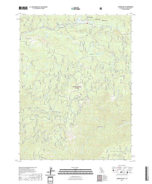 Haskins Valley topographic map thumbnail