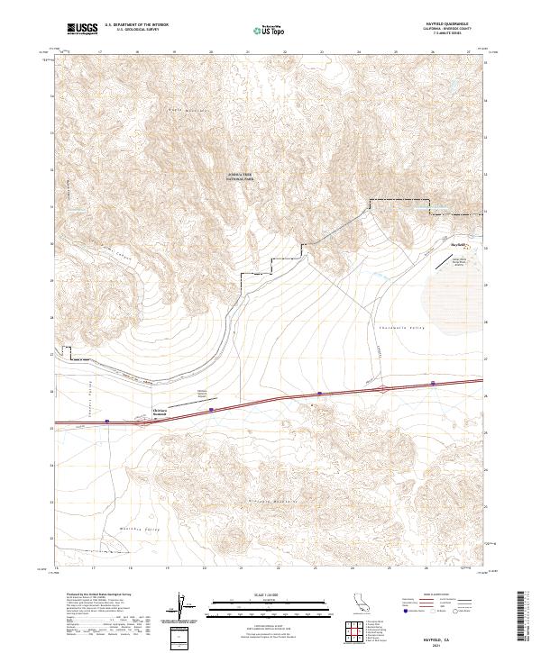 Hayfield topographic map thumbnail
