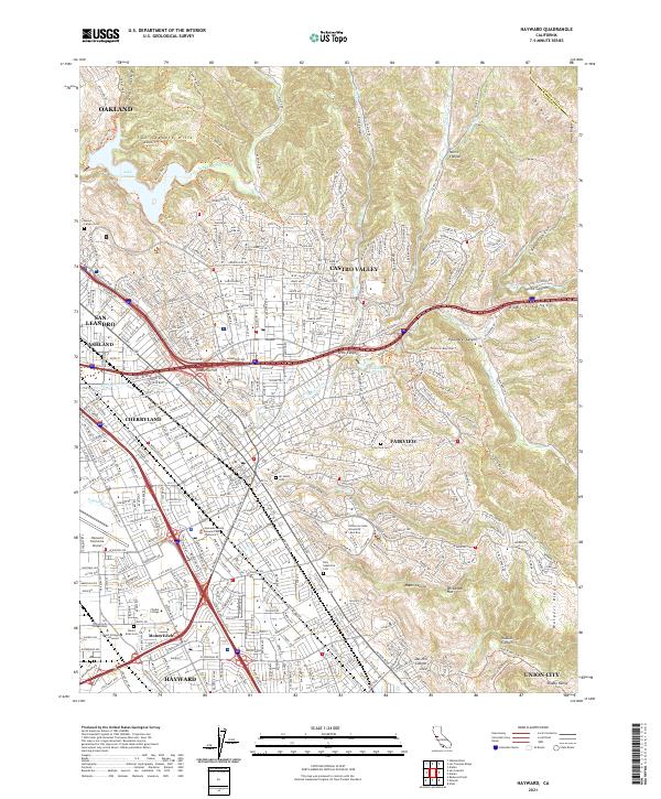 Hayward 2021 topographic map thumbnail