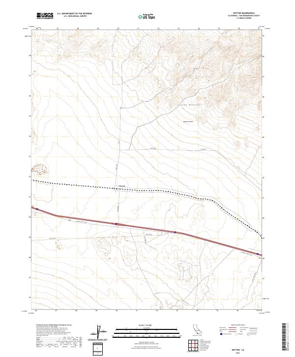 Hector topographic map thumbnail